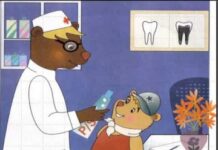 Gấu con bị sâu răng>