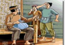 Sự tích khăn tang>