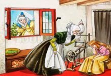 Cô kéo sợi lười biếng