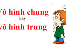 Vô hình chung hay vô hình trung mới đúng chính tả?