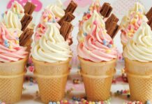 Đôi ủng cao su và nhưng chiếc kem