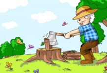 Thần Mercury và Bác Tiều Phu