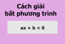 Cách giải bất phương trình