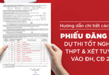 Cách điền phiếu đăng ký thi tốt nghiệp THPT 2024 và xét tuyển Đại học