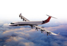 Máy bay điện E9X bay 800km, giảm 90% khí thải