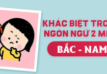 Sự khác nhau của tên gọi đồ vật, cách xưng hô giữa các miền