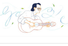 Google tiếng Việt đổi Doodle kỷ niệm sinh nhật Trịnh Công Sơn
