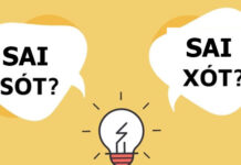 Sai sót hay sai xót, từ nào đúng chính tả?