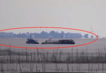 “Thành phố ma bí ẩn” tái xuất lơ lửng giữa hồ