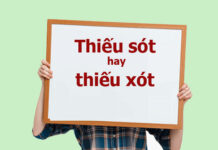 Thiếu sót hay thiếu xót đúng chính tả?