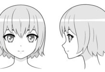 Hướng dẫn vẽ đầu và khuôn mặt nhân vật Anime nữ