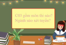 C03 gồm những môn nào, ngành nào?