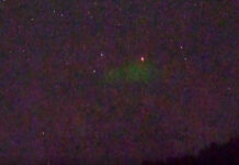 “Bóng ma xanh” bí ẩn xuất hiện sau sét dị hình