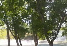 Ngọn lửa bí ẩn xuất hiện trong công viên ở Tây Ban Nha