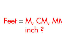Đố bạn: 1 feet bằng bao nhiêu mét?
