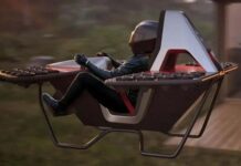 Đây là chiếc mô tô bay được chế tạo từ 48 động cơ phản lực thu nhỏ và bạn có thể mua trước với 990 USD